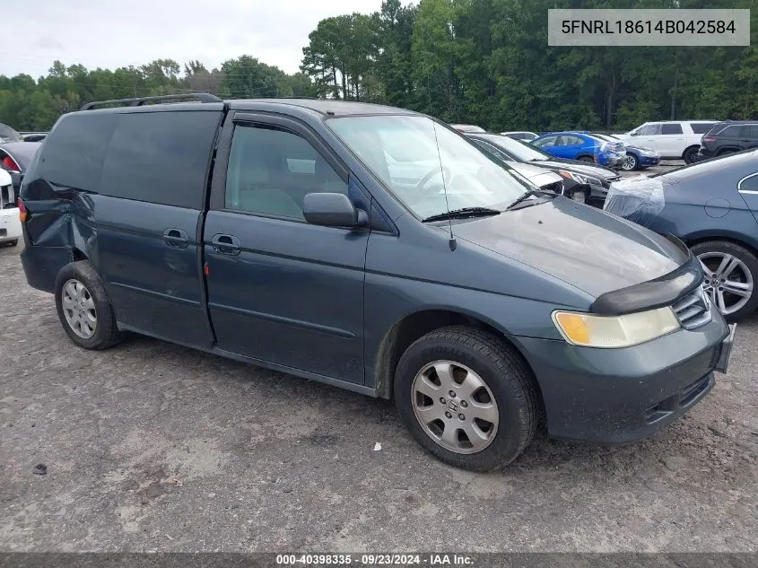 2004 Honda Odyssey Ex VIN: 5FNRL18614B042584 Lot: 40398335