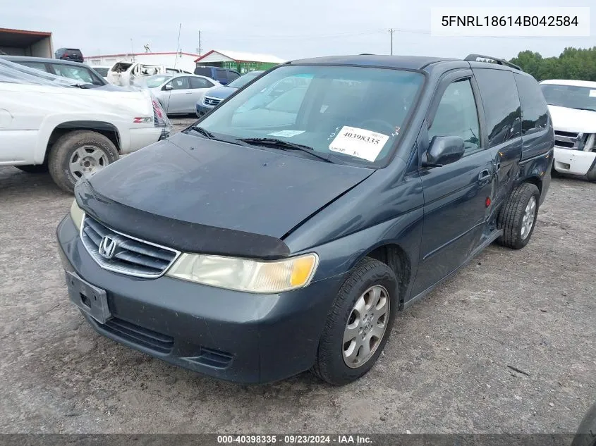 2004 Honda Odyssey Ex VIN: 5FNRL18614B042584 Lot: 40398335