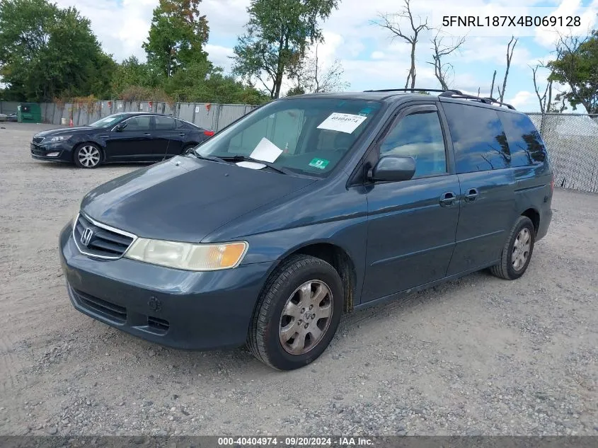 5FNRL187X4B069128 2004 Honda Odyssey Ex-L