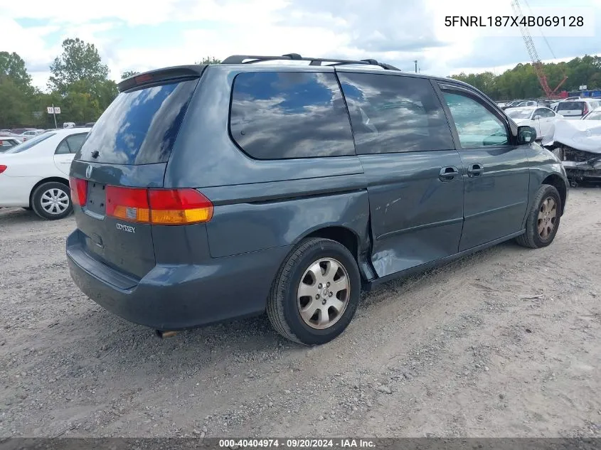 2004 Honda Odyssey Ex-L VIN: 5FNRL187X4B069128 Lot: 40404974