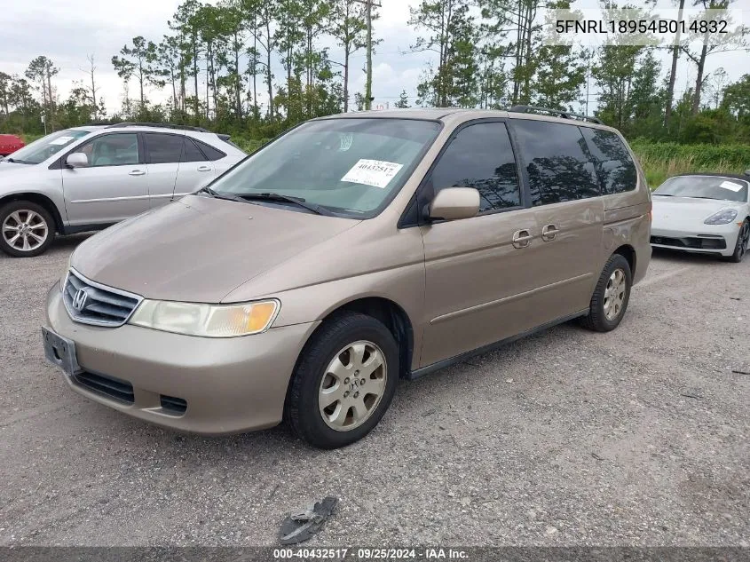 5FNRL18954B014832 2004 Honda Odyssey Ex-L