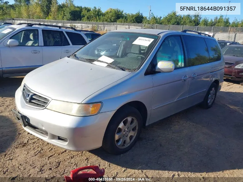 2004 Honda Odyssey Ex VIN: 5FNRL18644B091357 Lot: 40433658