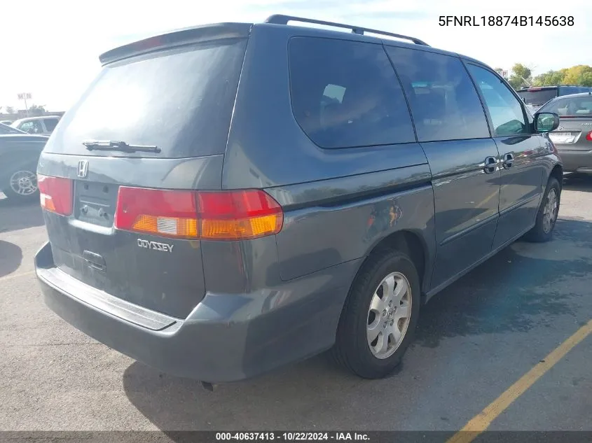 5FNRL18874B145638 2004 Honda Odyssey Ex