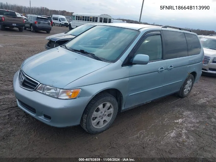 5FNRL18664B113990 2004 Honda Odyssey Ex