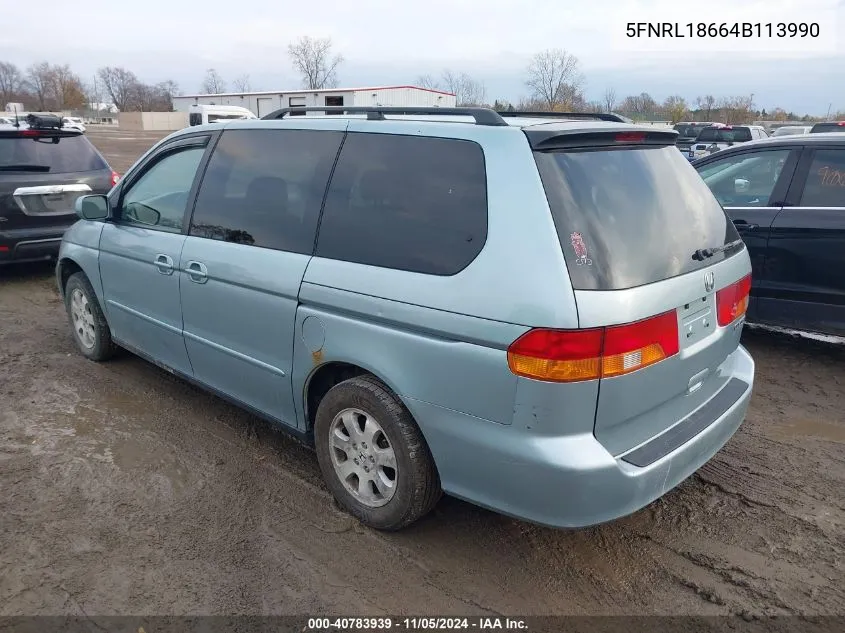 5FNRL18664B113990 2004 Honda Odyssey Ex