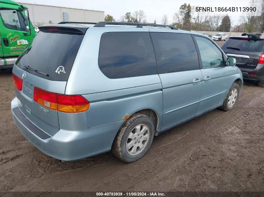 5FNRL18664B113990 2004 Honda Odyssey Ex