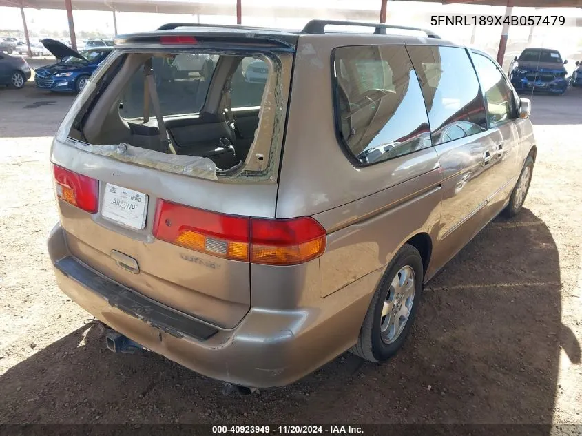 2004 Honda Odyssey Ex-L VIN: 5FNRL189X4B057479 Lot: 40923949