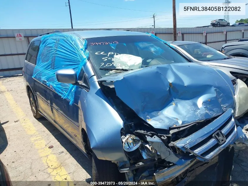 5FNRL38405B122082 2005 Honda Odyssey Ex