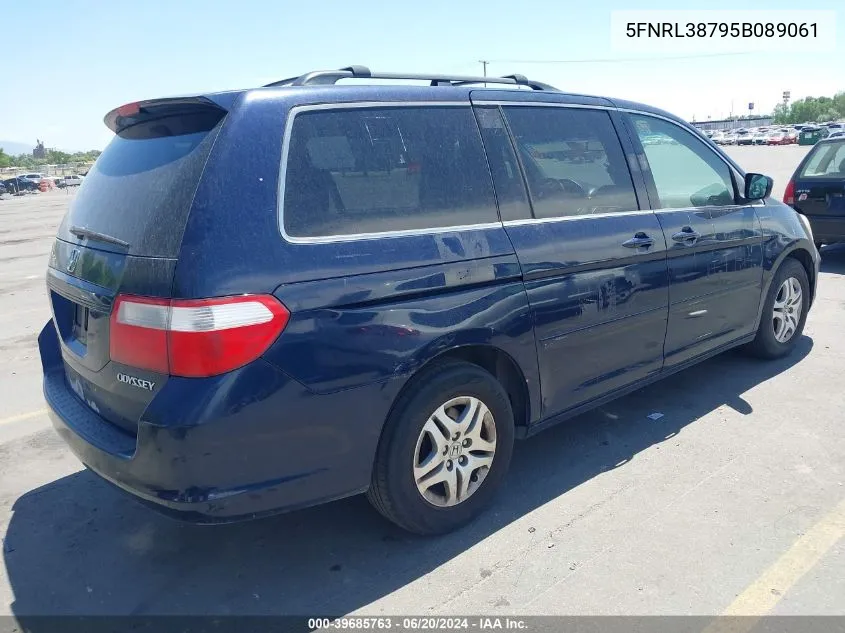 5FNRL38795B089061 2005 Honda Odyssey Ex-L