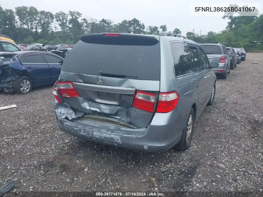 5FNRL38625B041067 2005 Honda Odyssey Ex-L