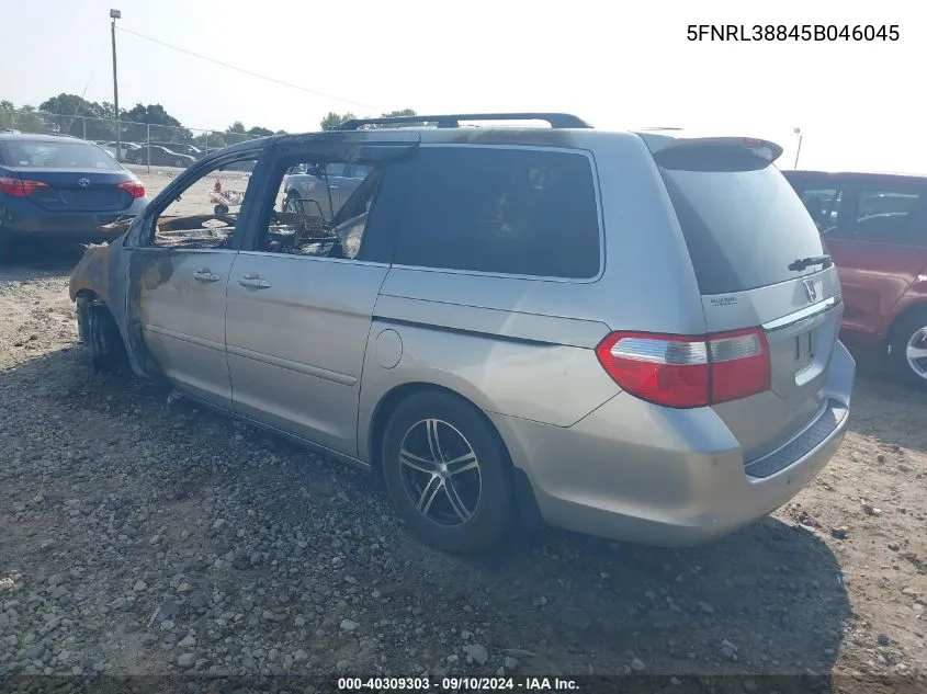 5FNRL38845B046045 2005 Honda Odyssey Touring