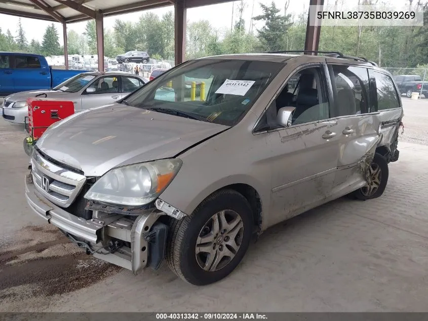 5FNRL38735B039269 2005 Honda Odyssey Ex-L