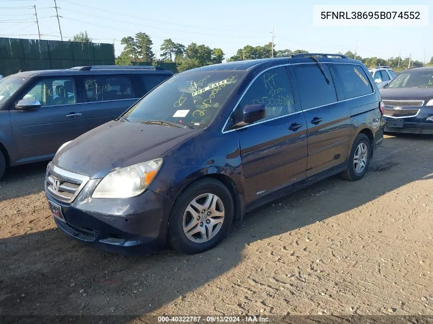 5FNRL38695B074552 2005 Honda Odyssey Ex-L