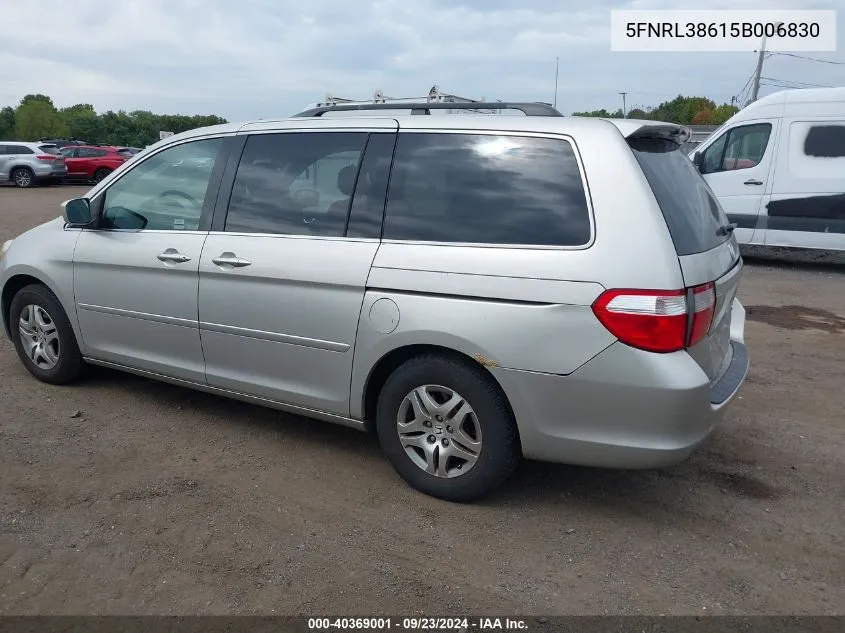 5FNRL38615B006830 2005 Honda Odyssey Ex-L