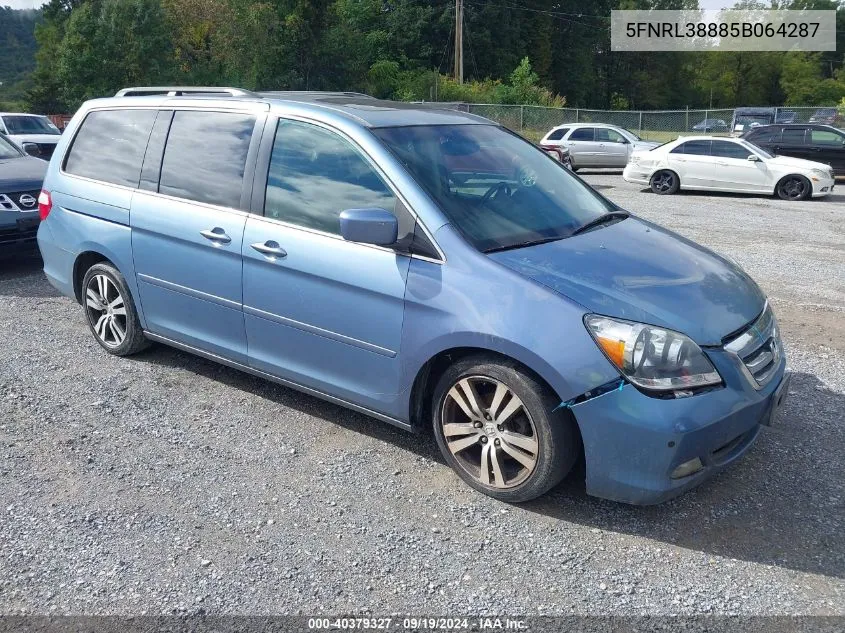 2005 Honda Odyssey Touring VIN: 5FNRL38885B064287 Lot: 40379327