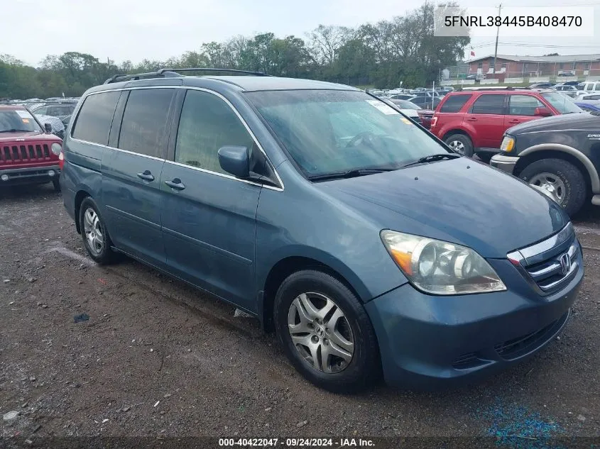 5FNRL38445B408470 2005 Honda Odyssey Ex