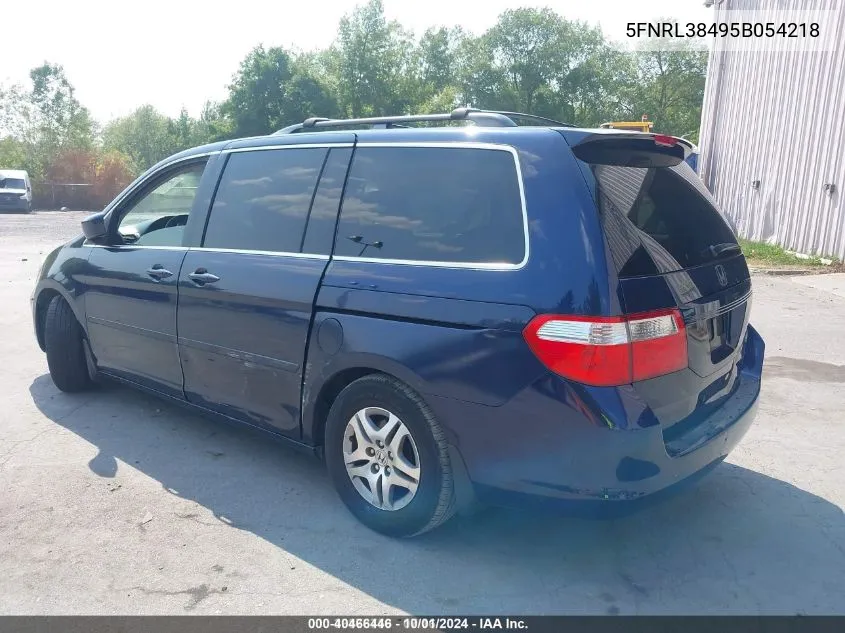 2005 Honda Odyssey Ex VIN: 5FNRL38495B054218 Lot: 40466446