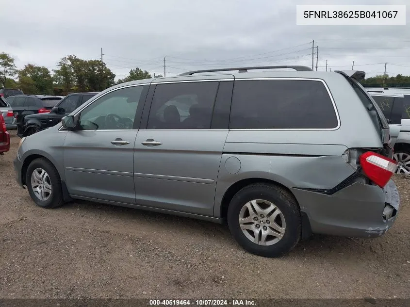 2005 Honda Odyssey Ex-L VIN: 5FNRL38625B041067 Lot: 40519464