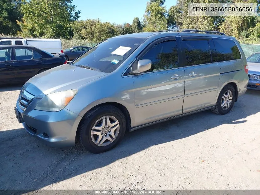 5FNRL38665B056056 2005 Honda Odyssey Ex-L