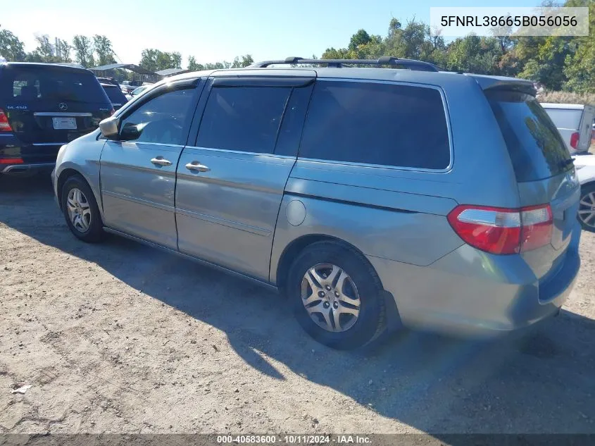 5FNRL38665B056056 2005 Honda Odyssey Ex-L