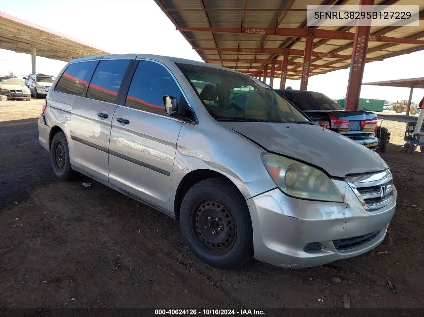 2005 Honda Odyssey Lx VIN: 5FNRL38295B127229 Lot: 40624126