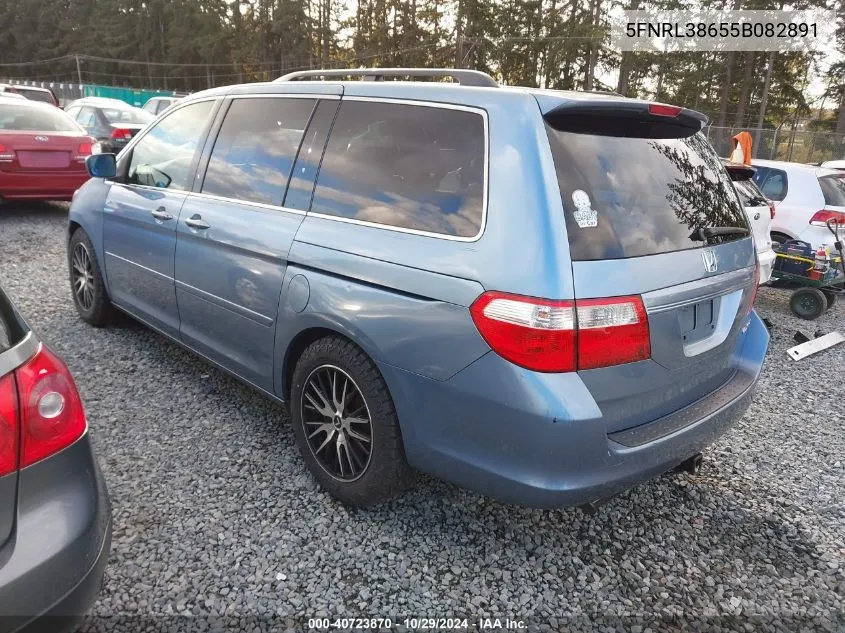 5FNRL38655B082891 2005 Honda Odyssey Ex-L