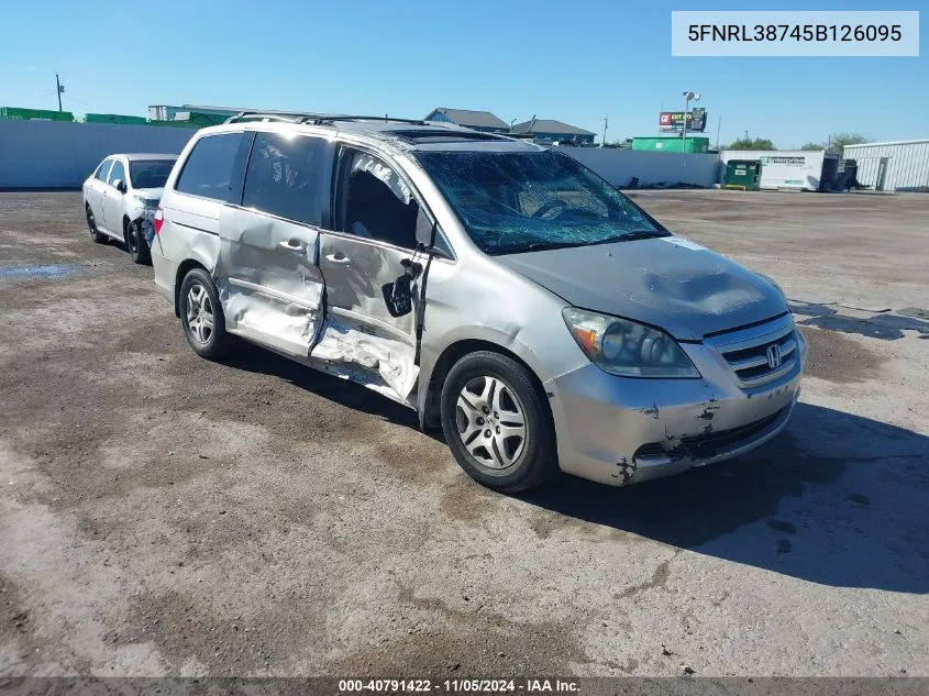 2005 Honda Odyssey Ex-L VIN: 5FNRL38745B126095 Lot: 40791422