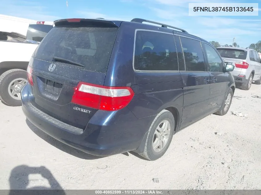 5FNRL38745B133645 2005 Honda Odyssey Ex-L