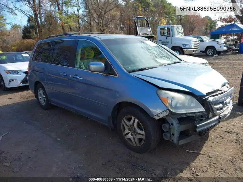 2005 Honda Odyssey Ex-L VIN: 5FNRL38695B090766 Lot: 40856339