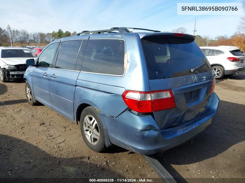 2005 Honda Odyssey Ex-L VIN: 5FNRL38695B090766 Lot: 40856339