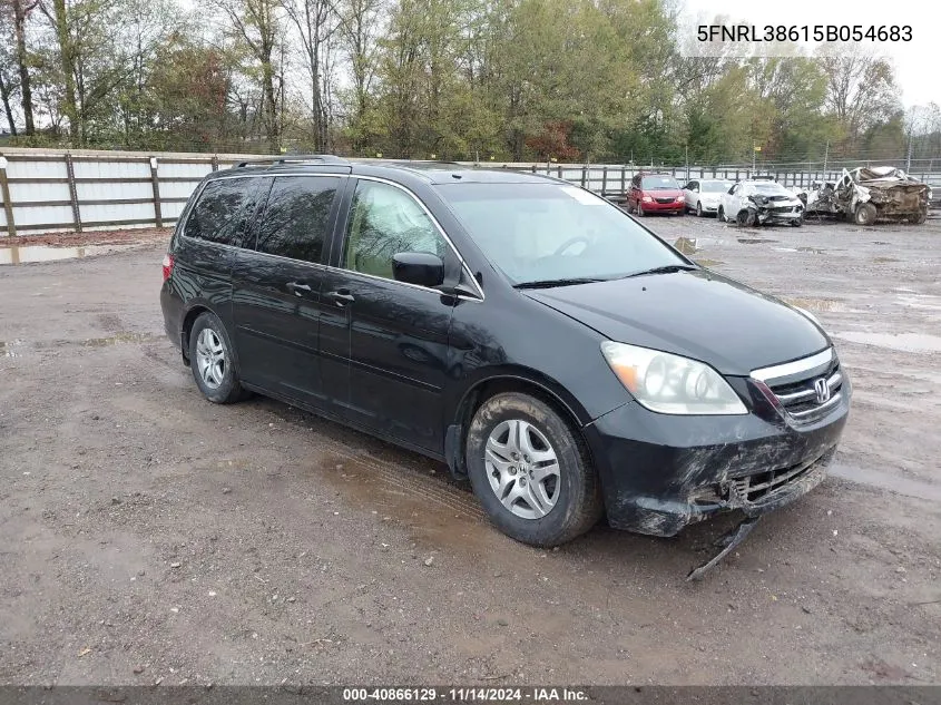 2005 Honda Odyssey Ex-L VIN: 5FNRL38615B054683 Lot: 40866129