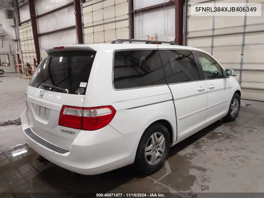 2005 Honda Odyssey VIN: 5FNRL384XJB406349 Lot: 40871477