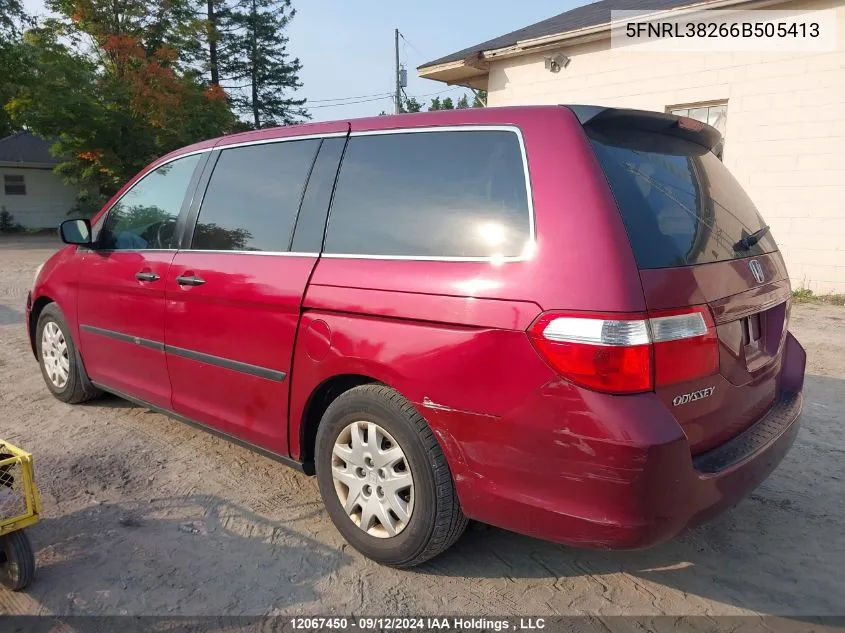 5FNRL38266B505413 2006 Honda Odyssey