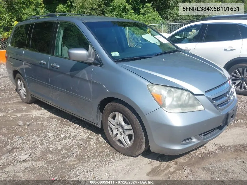 2006 Honda Odyssey Ex VIN: 5FNRL384X6B101631 Lot: 39959411