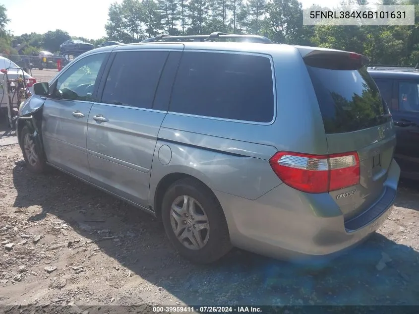 2006 Honda Odyssey Ex VIN: 5FNRL384X6B101631 Lot: 39959411