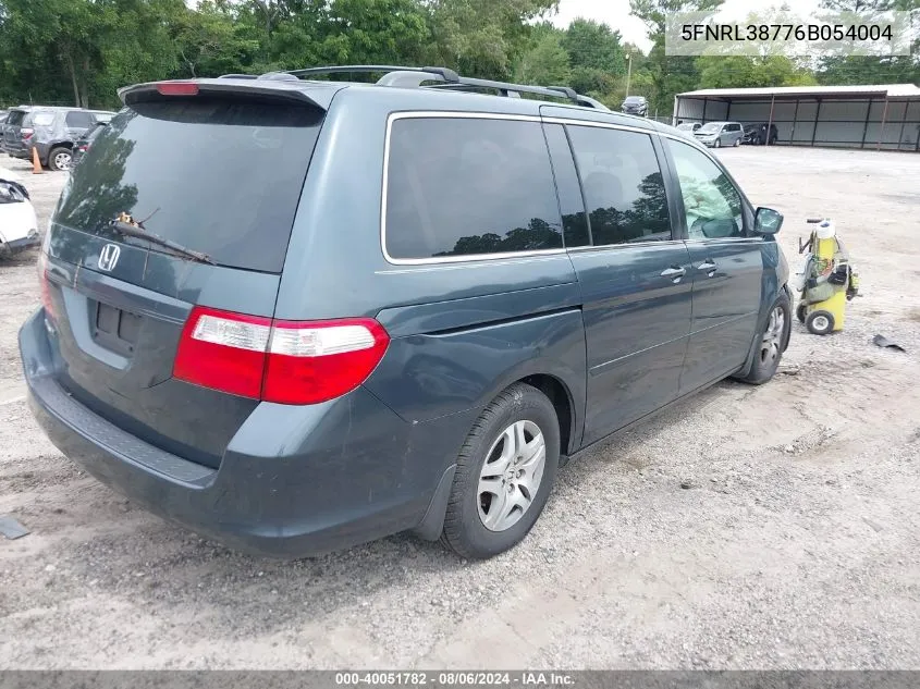 5FNRL38776B054004 2006 Honda Odyssey Ex-L