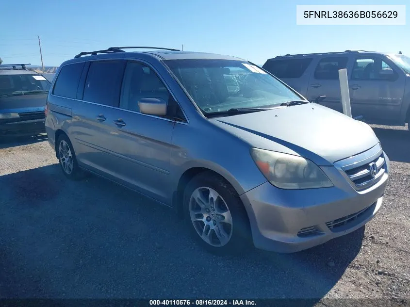 5FNRL38636B056629 2006 Honda Odyssey Ex-L