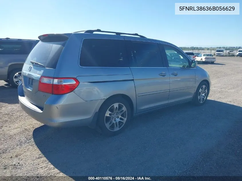 5FNRL38636B056629 2006 Honda Odyssey Ex-L