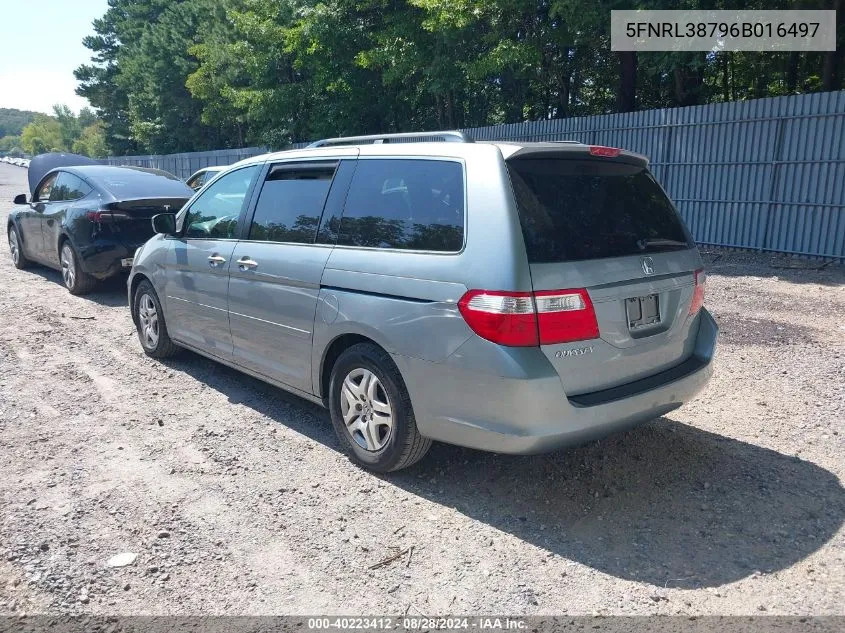 5FNRL38796B016497 2006 Honda Odyssey Ex-L