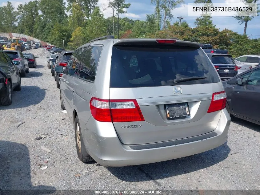 5FNRL38736B436529 2006 Honda Odyssey Ex-L