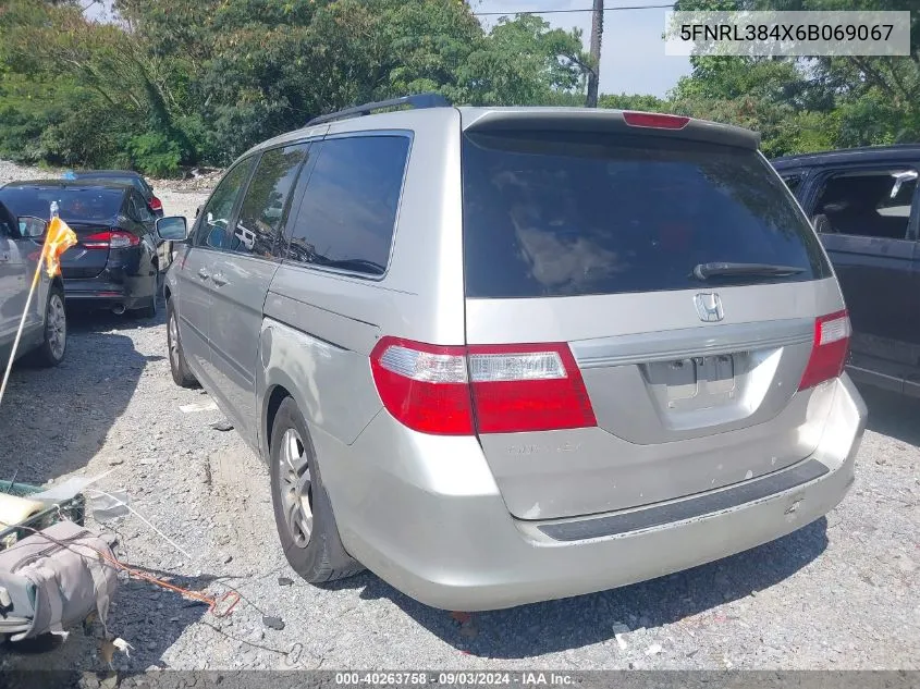 5FNRL384X6B069067 2006 Honda Odyssey Ex