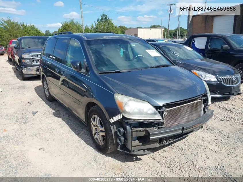 2006 Honda Odyssey Ex-L VIN: 5FNRL38746B459558 Lot: 40280279