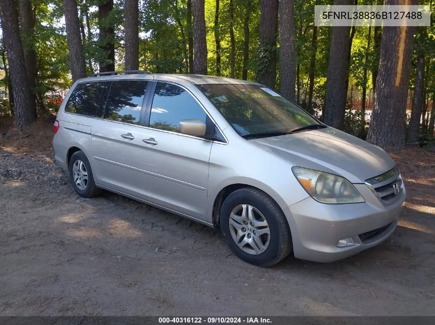 2006 Honda Odyssey Touring VIN: 5FNRL38836B127488 Lot: 40316122