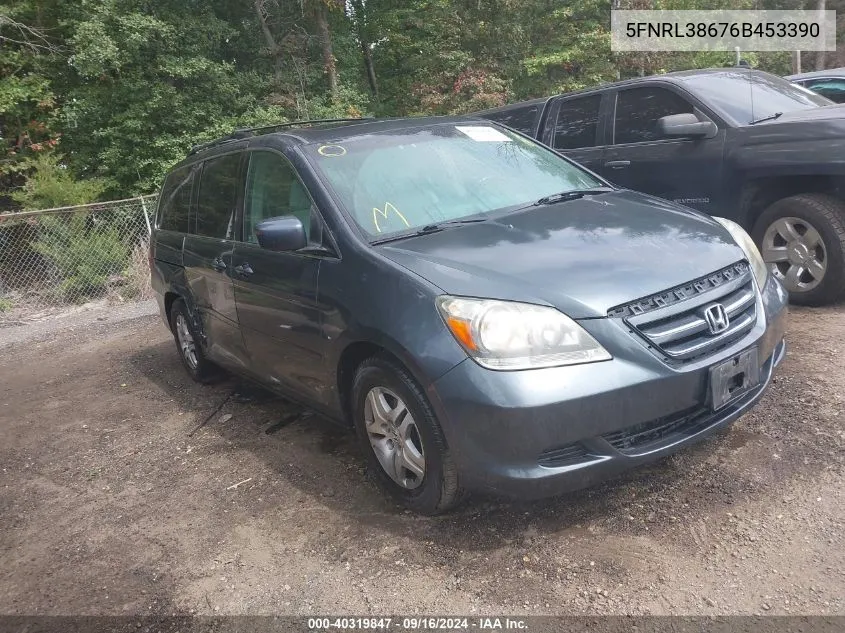 2006 Honda Odyssey Ex-L VIN: 5FNRL38676B453390 Lot: 40319847