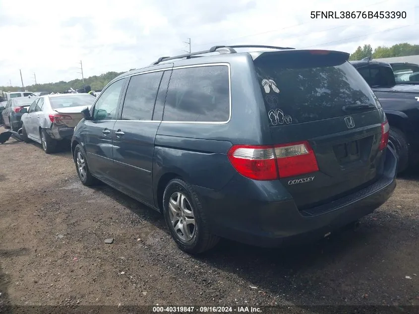 2006 Honda Odyssey Ex-L VIN: 5FNRL38676B453390 Lot: 40319847