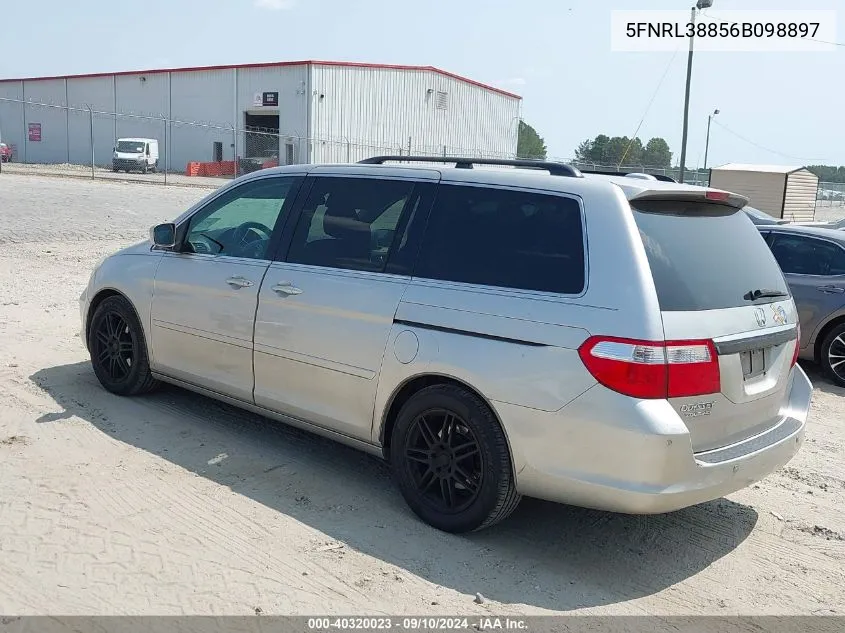 5FNRL38856B098897 2006 Honda Odyssey Touring