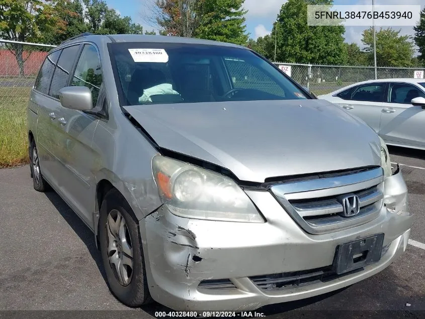 5FNRL38476B453940 2006 Honda Odyssey Ex