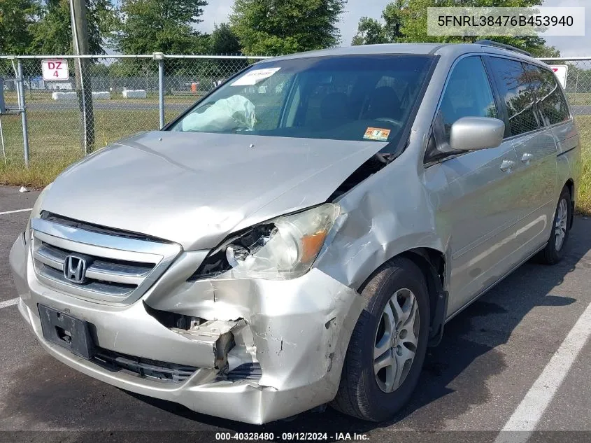 5FNRL38476B453940 2006 Honda Odyssey Ex