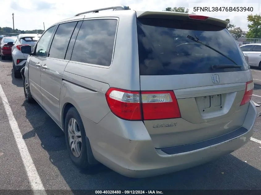 5FNRL38476B453940 2006 Honda Odyssey Ex