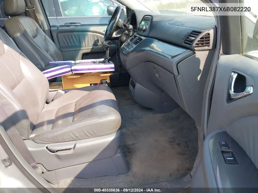 5FNRL387X6B082220 2006 Honda Odyssey Ex-L